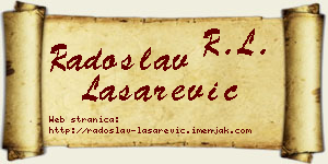 Radoslav Lašarević vizit kartica